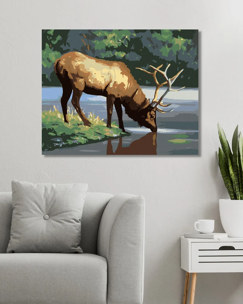 Diamond painting - ELCH AM WASSER (D. RUSTY RUST)