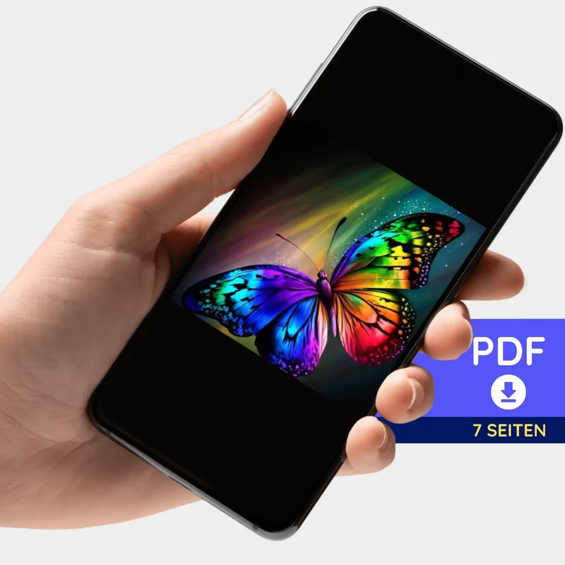 Digitale Bildmappe - Bunter Schmetterling