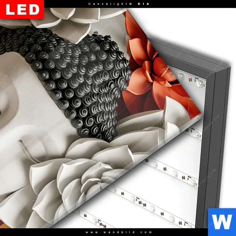 Wechselmotiv Acrylglas Canvalight® DIA | Buddha - Zen & Lotus | Hochformat