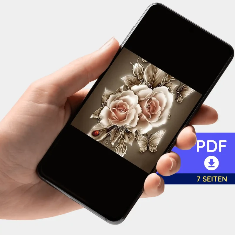 Digitale Bildmappe - Goldene Rosen