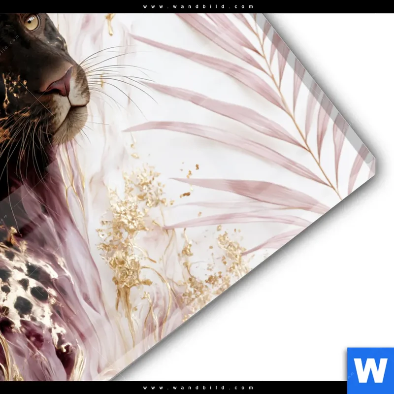 Acrylglasbild | Panther Glow | Quadrat
