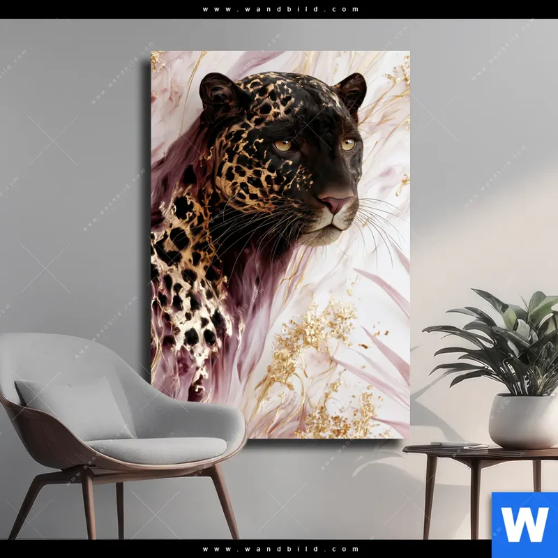 Leinwandbild | Panther Glow | Hochformat