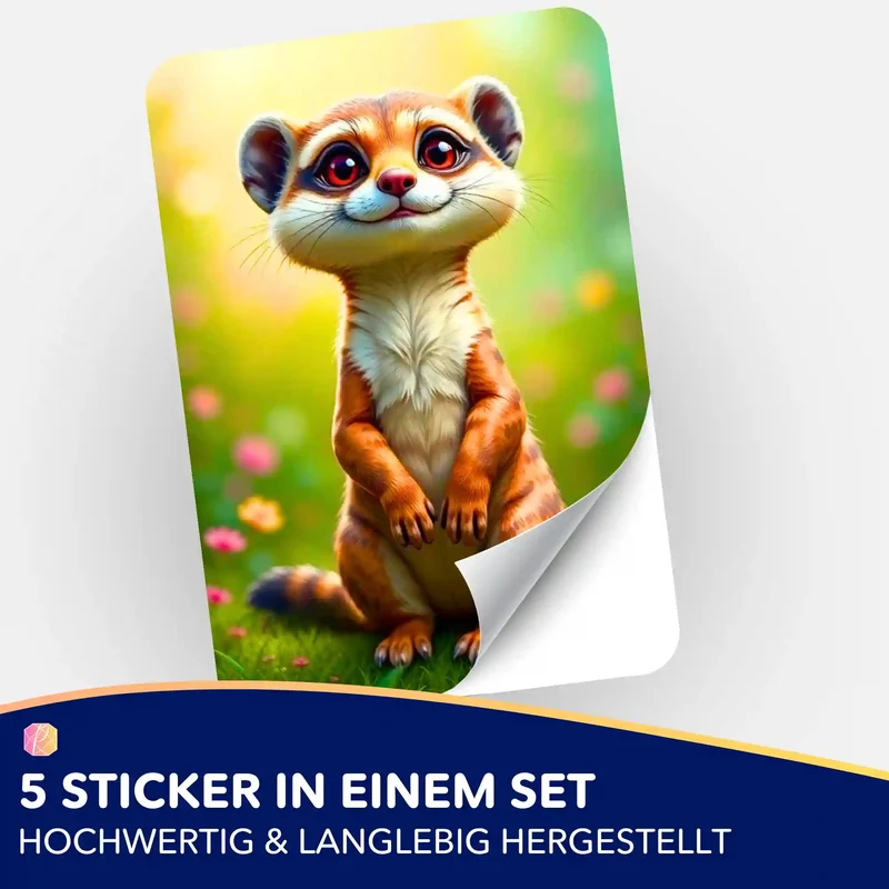 Aufkleber 5er-Set - Eddi