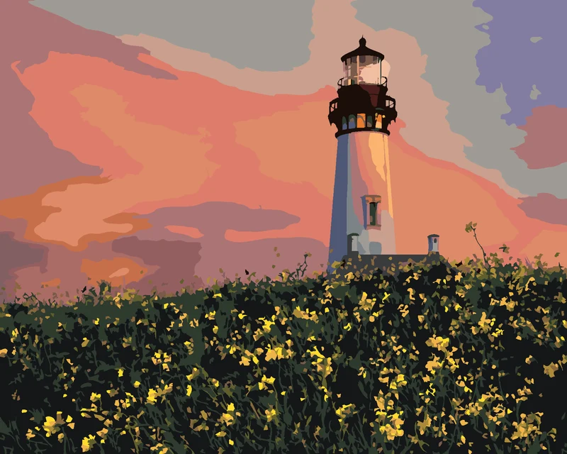 Diamond painting - LEUCHTTURM AUF EINER WIESE (DENNIS FRATES)