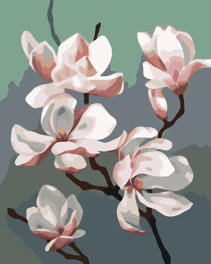 Diamond painting - MAGNOLIE (MYROSLAVA VOLOSCHUK)