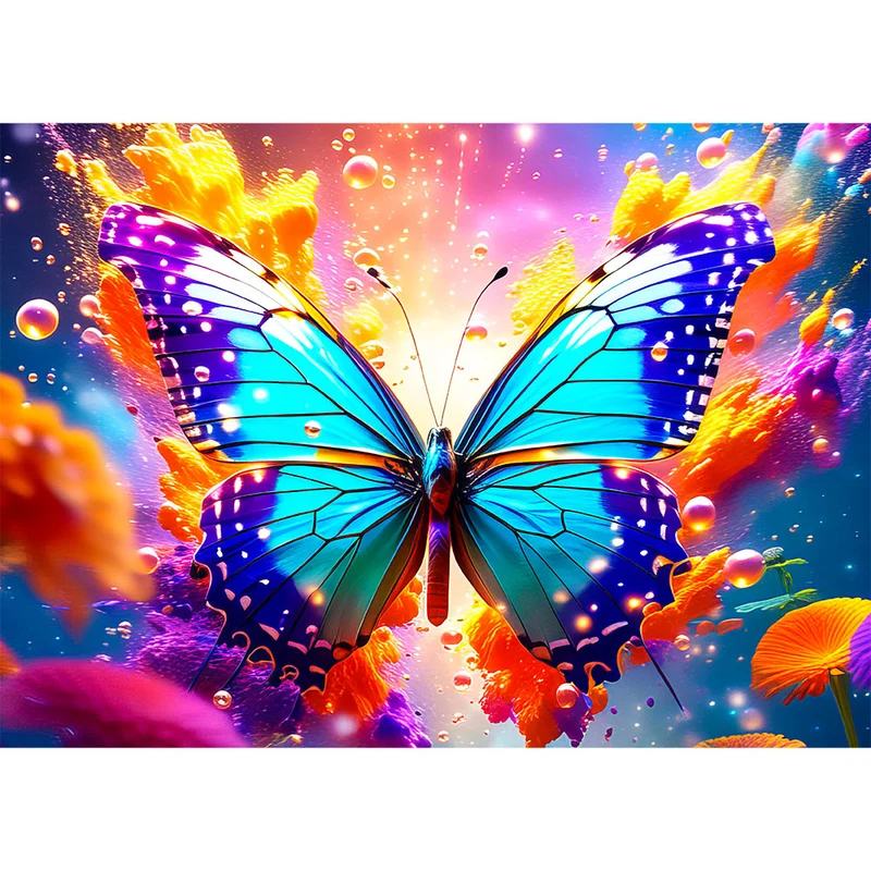 5D Diamond Painting – Colourful Butterfly