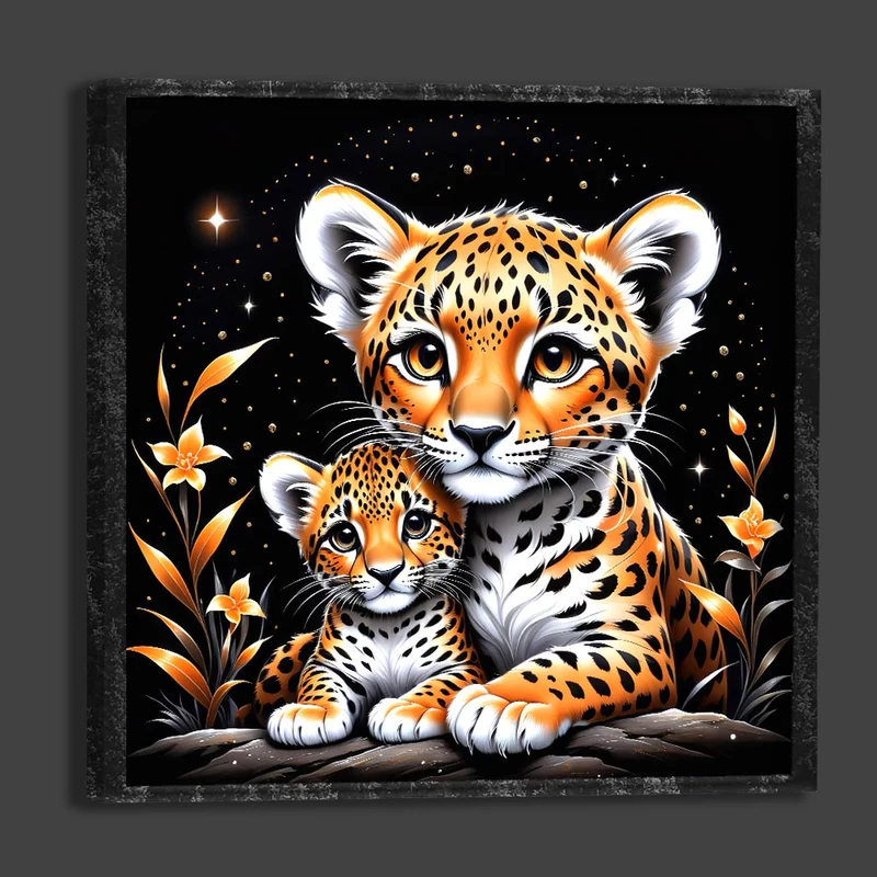5D Diamond Painting – Leoparden
