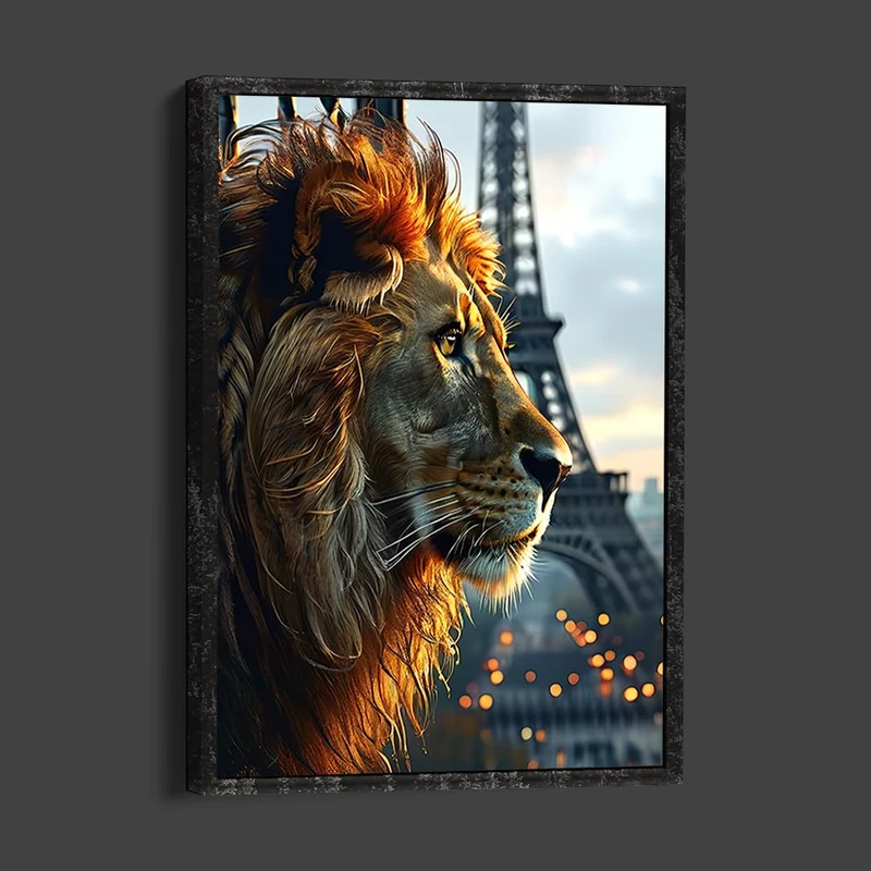 5D Diamond Painting – Paris Lion