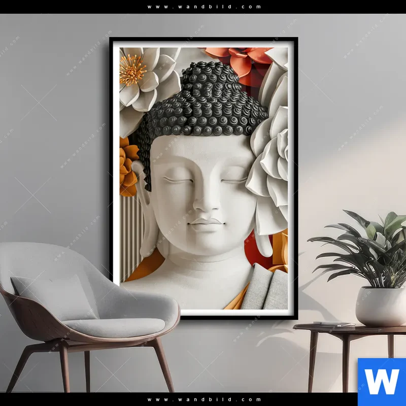 Poster | Buddha - Zen & Lotus | Hochformat