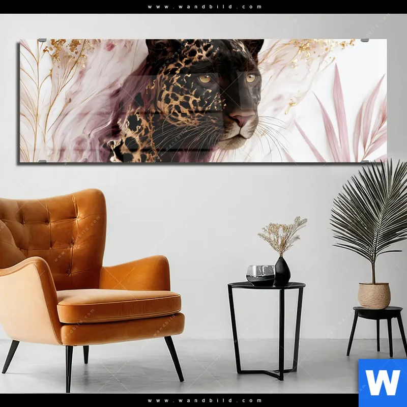 Acrylglasbild | Panther Glow | Panorama