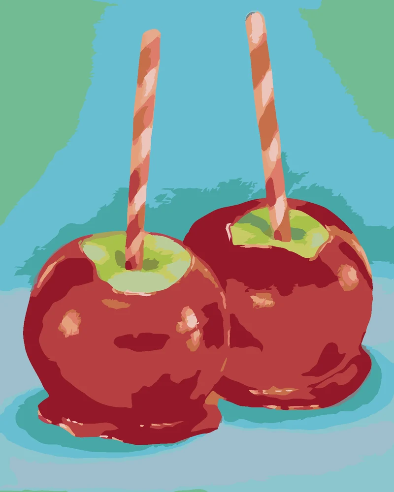 Diamond painting - GETAUCHTER APFEL (MYROSLAVA VOLOSCHUK)