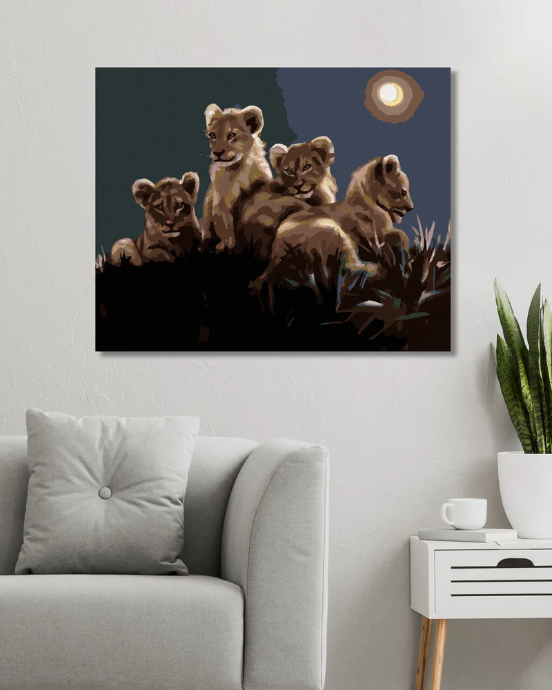 Diamond painting - LÖWENJUNGEN (D. RUSTY RUST)