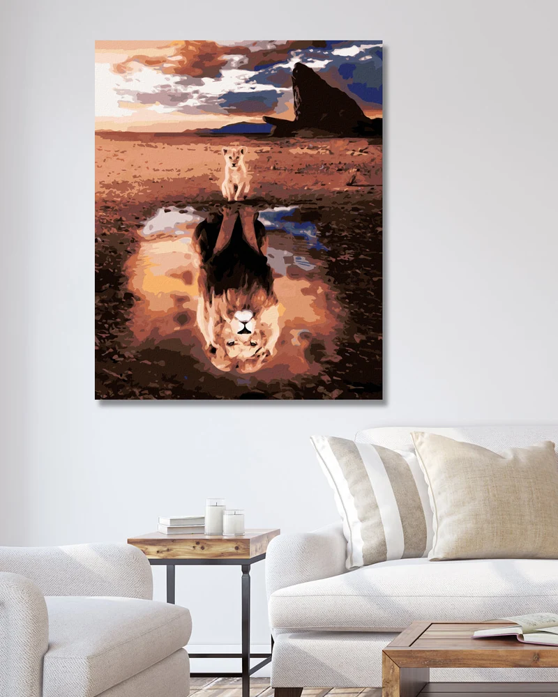 Diamond painting - LÖWIN UND LÖWEN