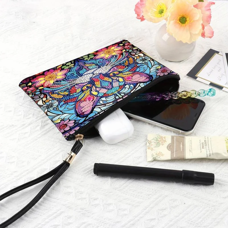 Diamond Painting Handgelenktasche Katze