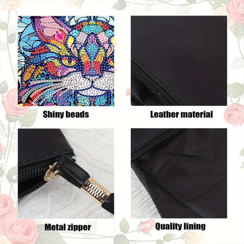 Diamond Painting Handgelenktasche Katze