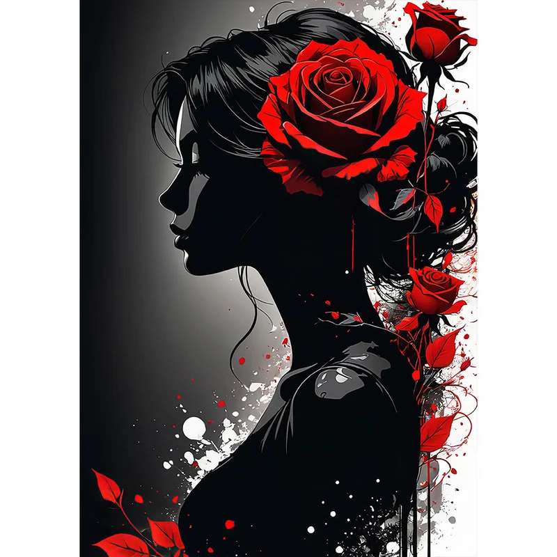 5D Diamond Painting – Red Rose