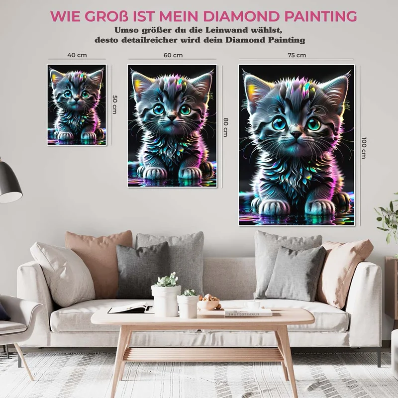 5D Diamond Painting – Cat