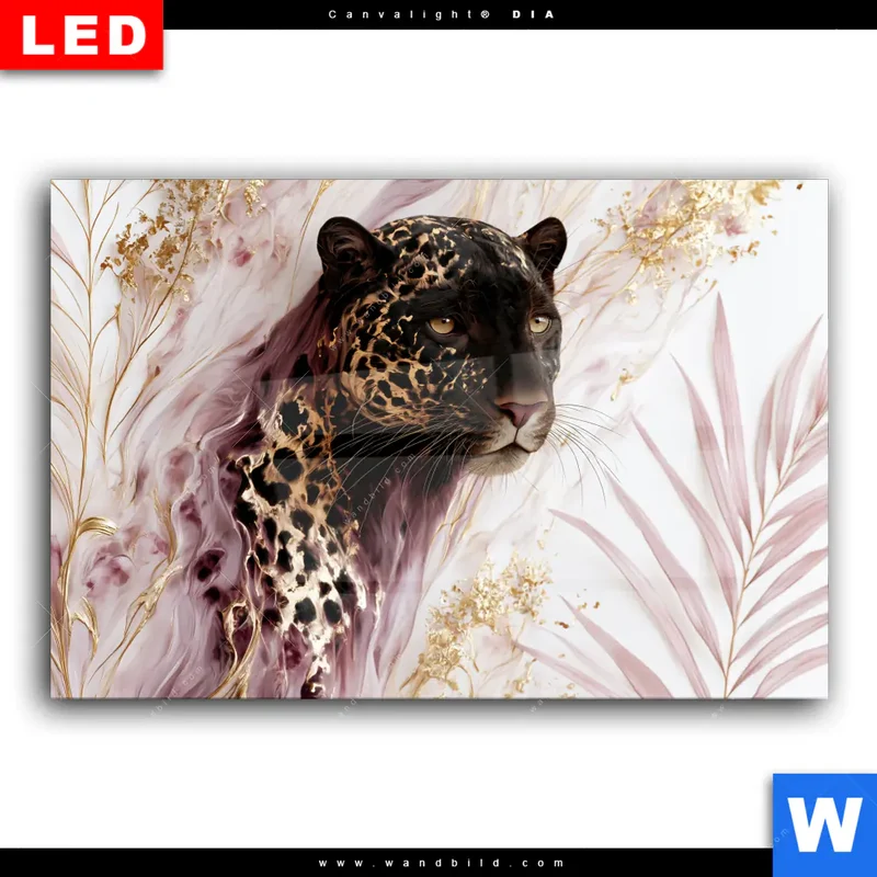 Wechselmotiv Acrylglas Canvalight® DIA | Panther Glow | Querformat