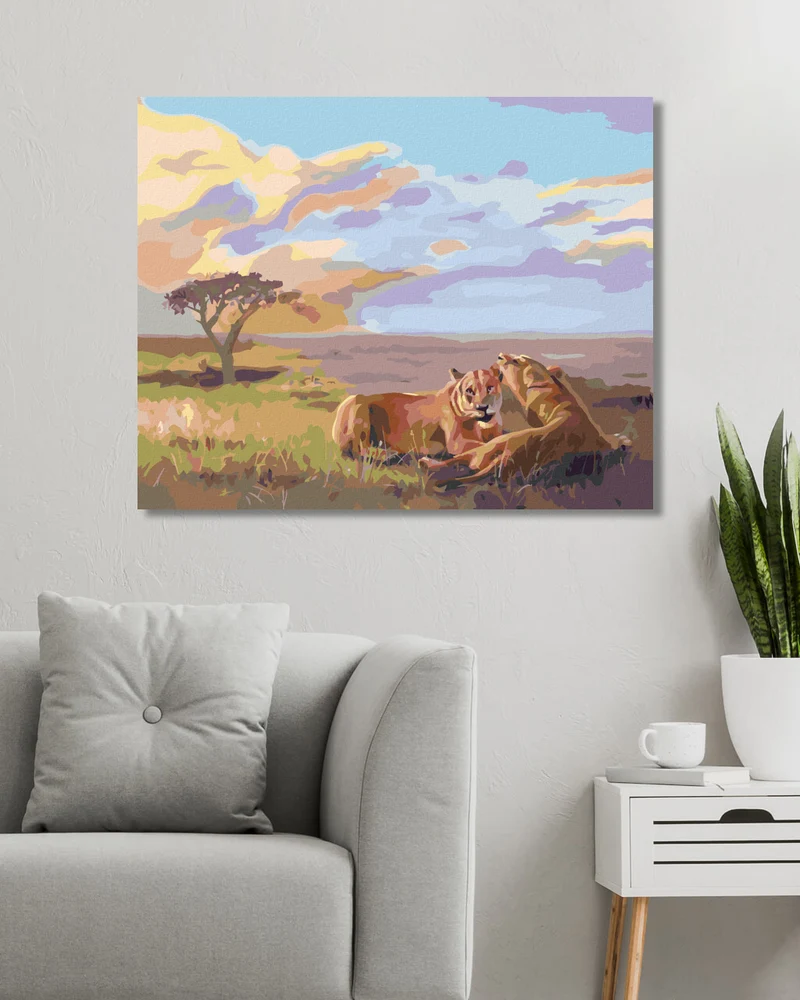 Diamond painting - LÖWIN IM GRAS (D. RUSTY RUST)