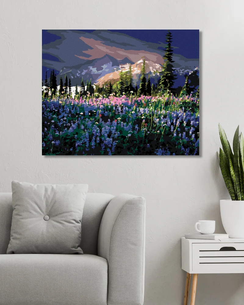 Diamond painting - WIESENBLUMEN IN DEN BERGEN (DENNIS FRATES)