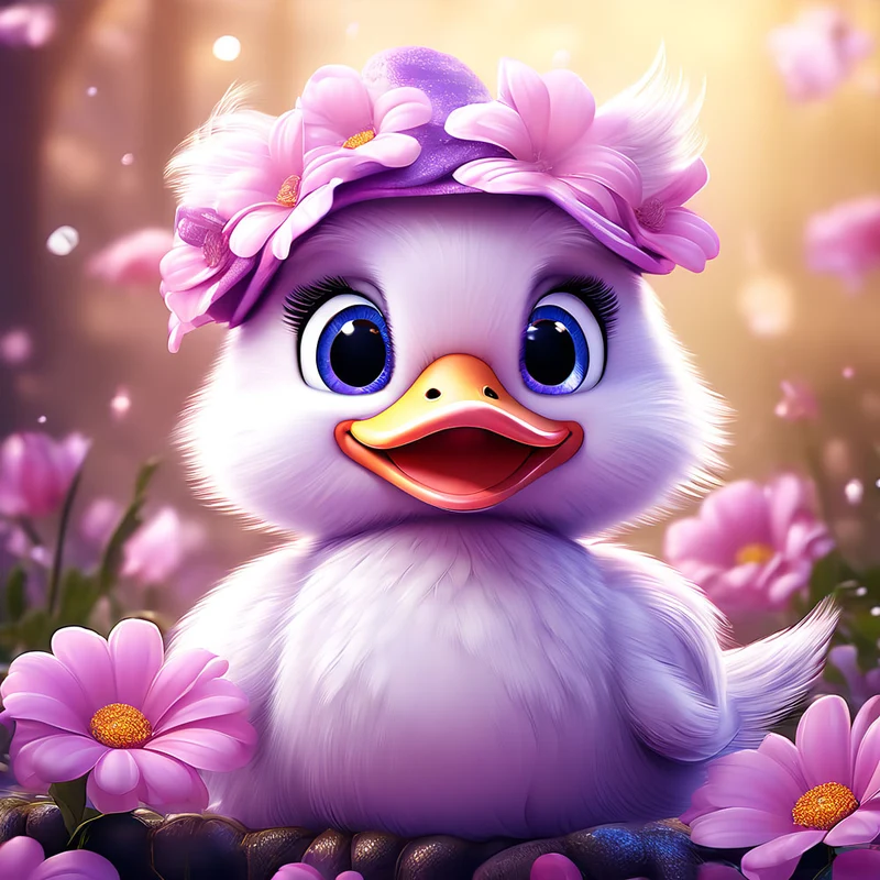 5D Diamond Painting – Sweet Duck