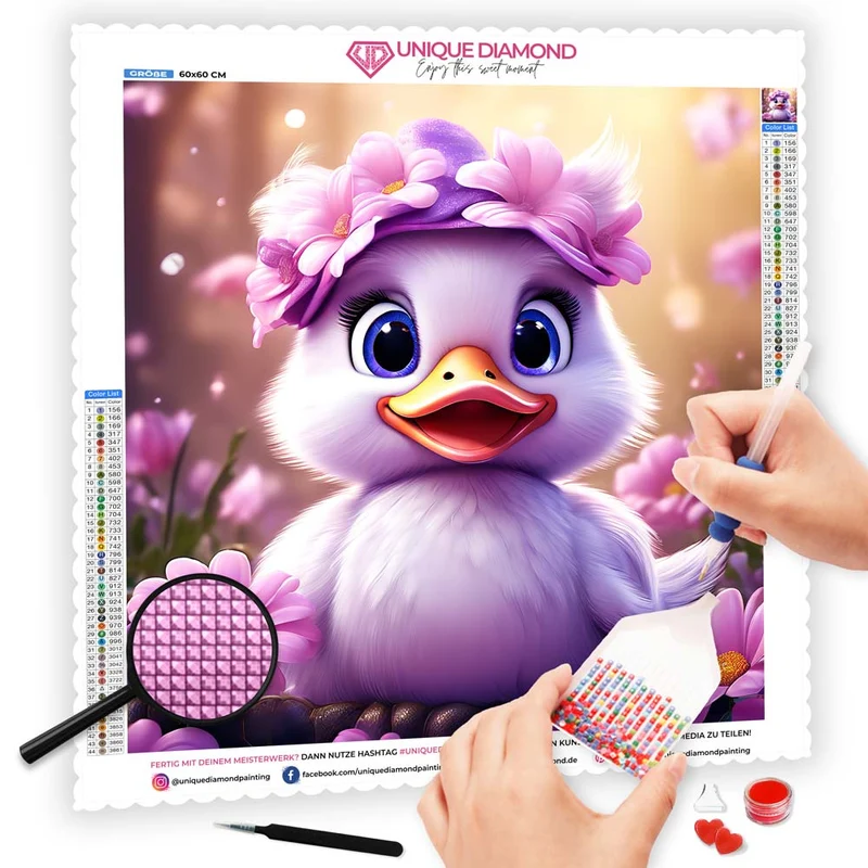 5D Diamond Painting – Sweet Duck