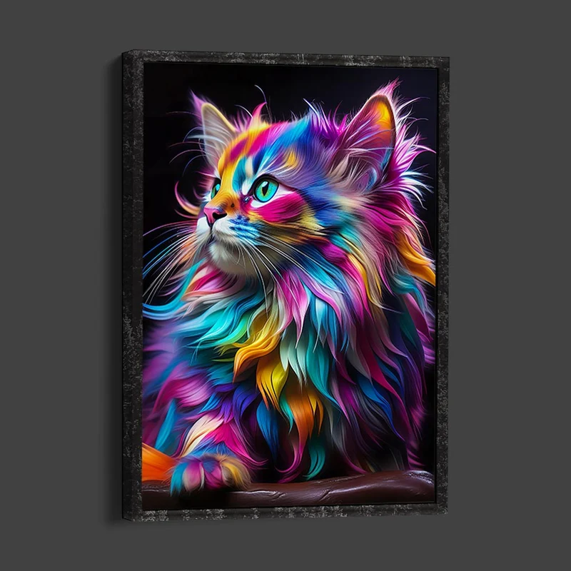 5D Diamond Painting – Colourful Cat