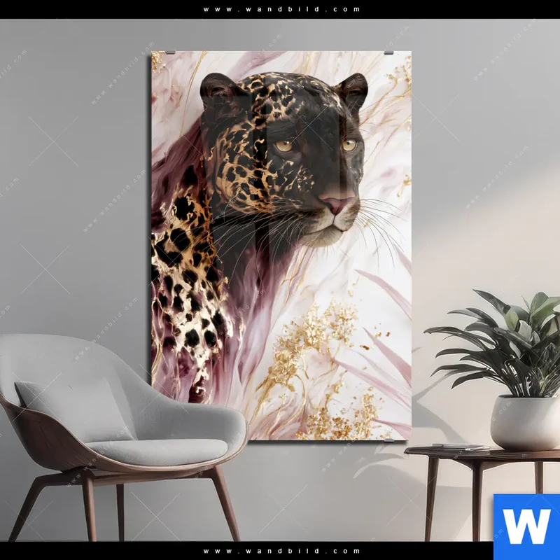 Acrylglasbild | Panther Glow | Hochformat