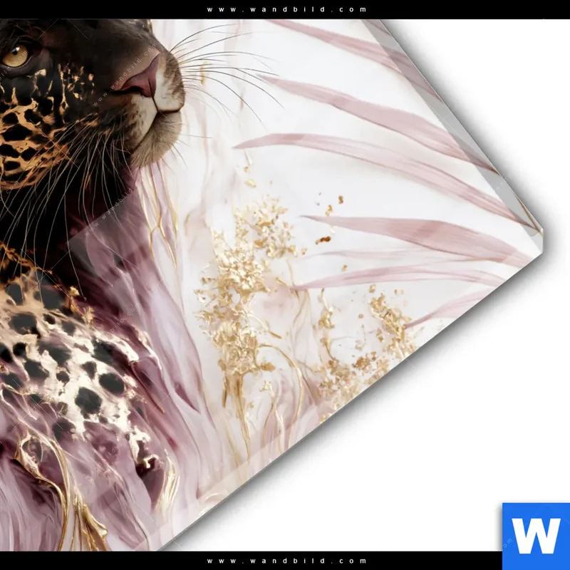 Acrylglasbild | Panther Glow | Rund
