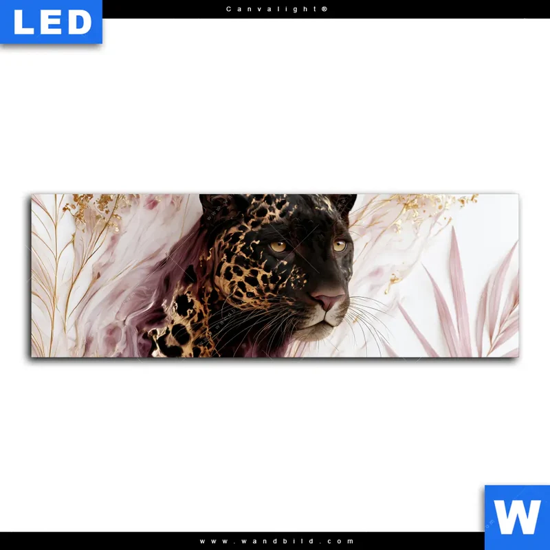 Canvalight® Leuchtbild | Panther Glow | Panorama