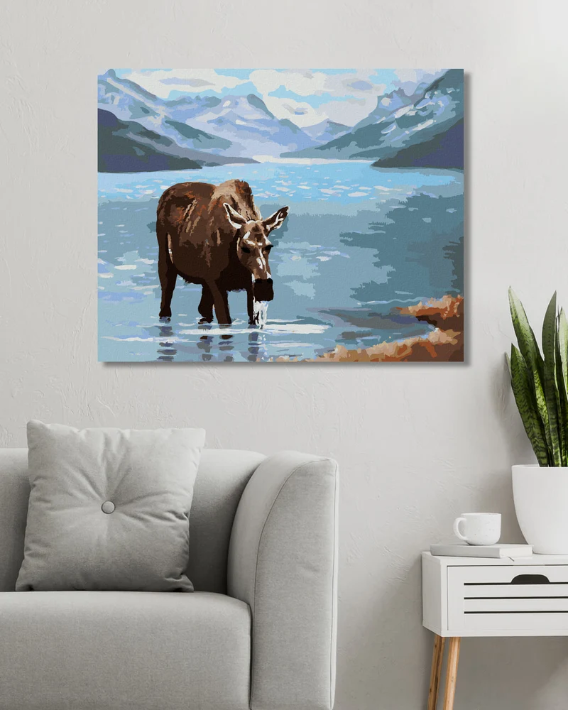 Diamond painting - ELCH TRINKT WASSER (D. RUSTY RUST)