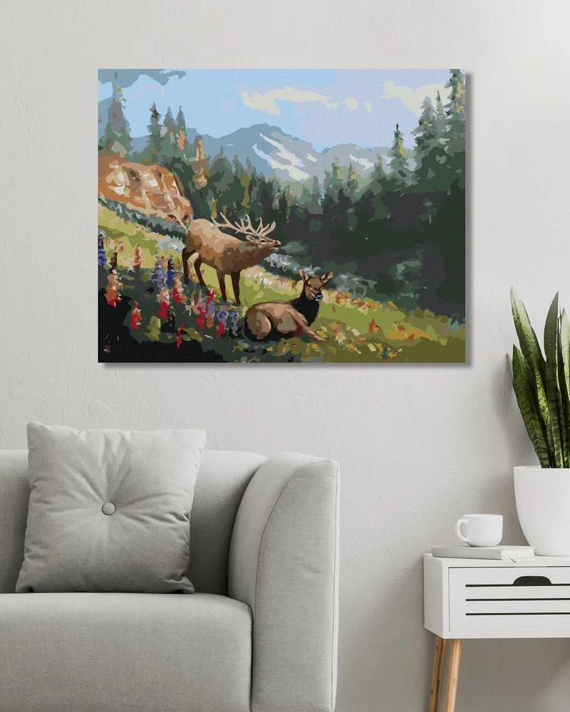 Diamond painting - ELCH AUF EINER AUE (D. RUSTY RUST)