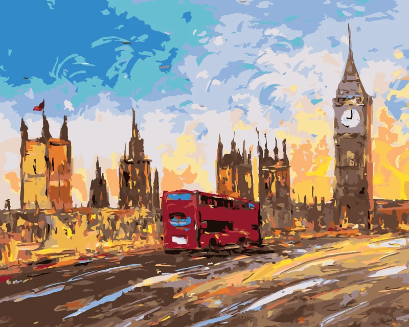 Diamond painting - LONDON IN DER HANDFLÄCHE II