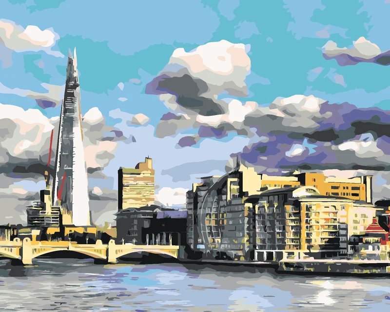 Diamond painting - LONDON IN DER HANDFLÄCHE
