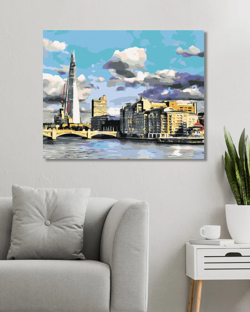 Diamond painting - LONDON IN DER HANDFLÄCHE