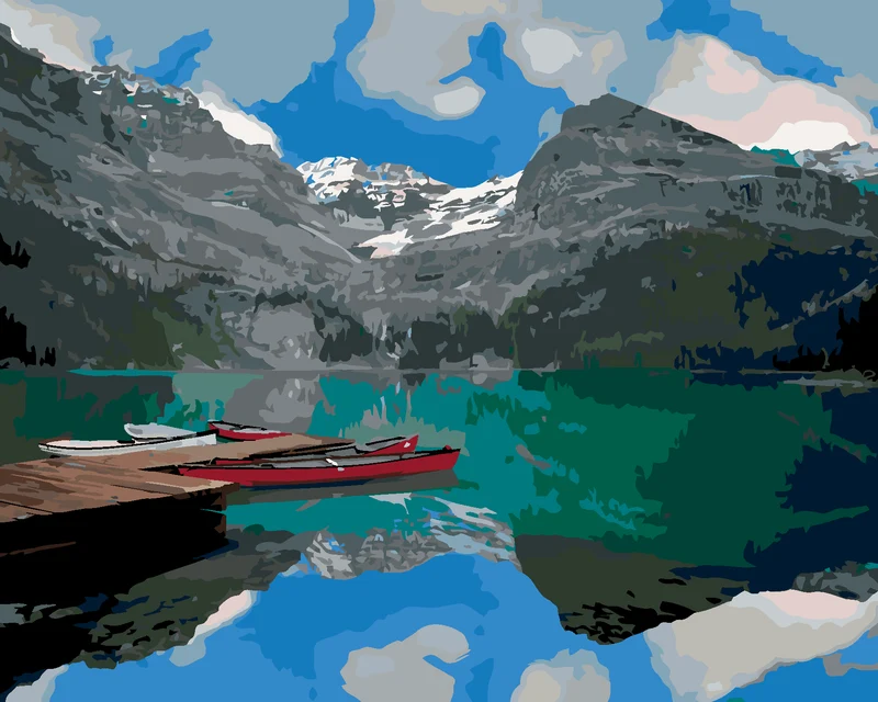 Diamond painting - BOOTE AUF DEM SEE (DENNIS FRATES)