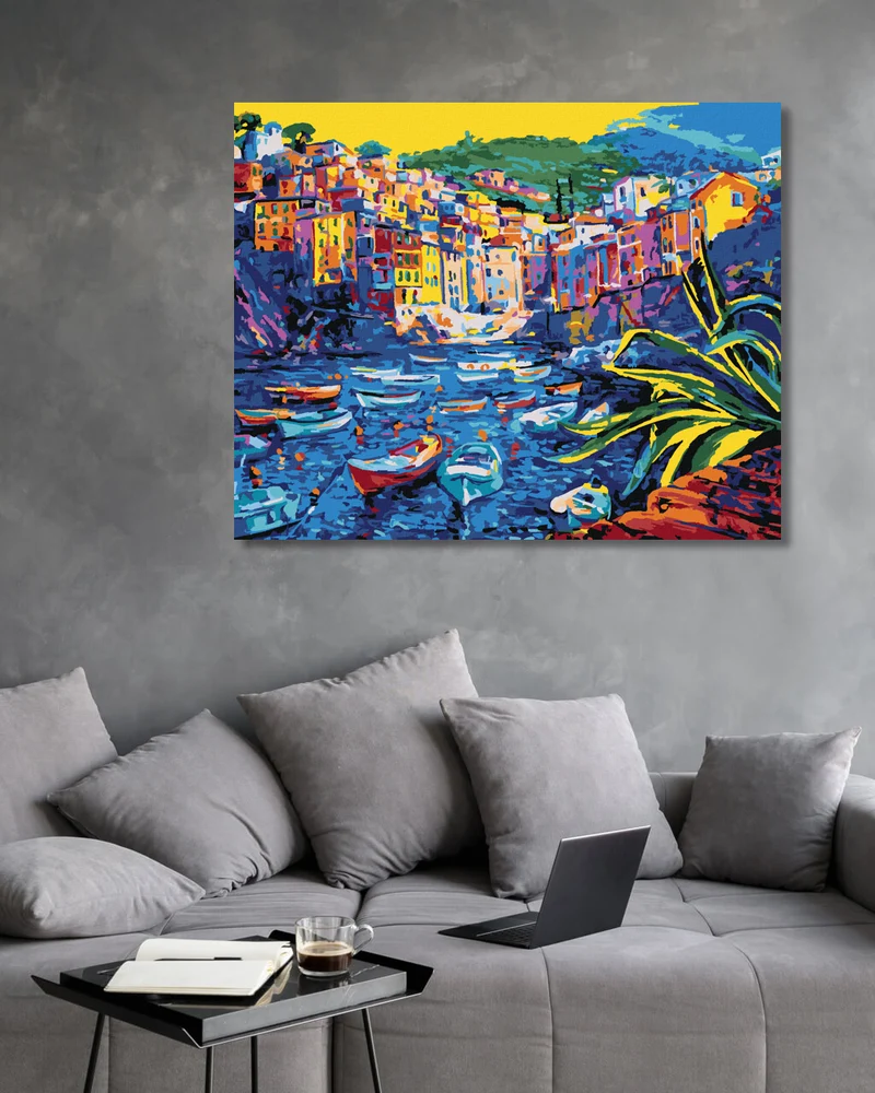 Diamond painting - BOOTE AN DER ALTSTADT