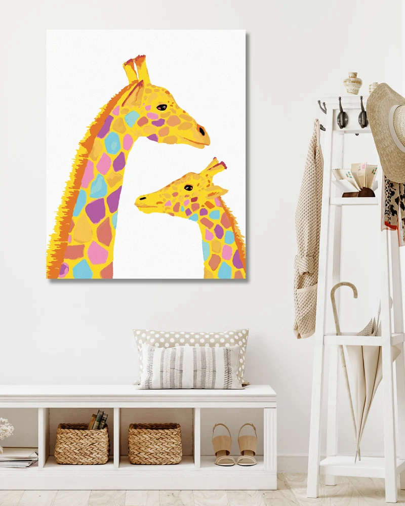Diamond painting - GIRAFFE UND IHR BABY