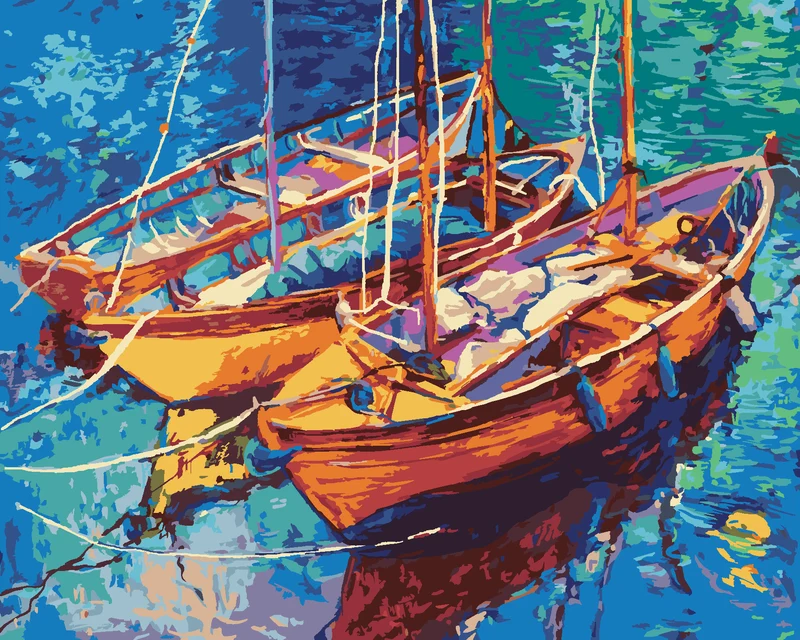 Diamond painting - BOOTE AUF DEM WASSER