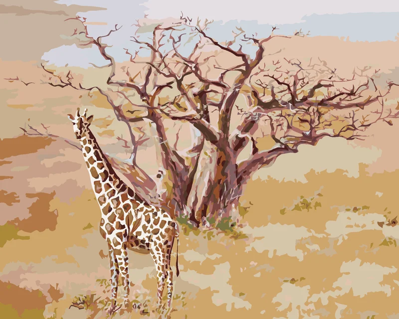 Diamond painting - GIRAFFE IN KENIA