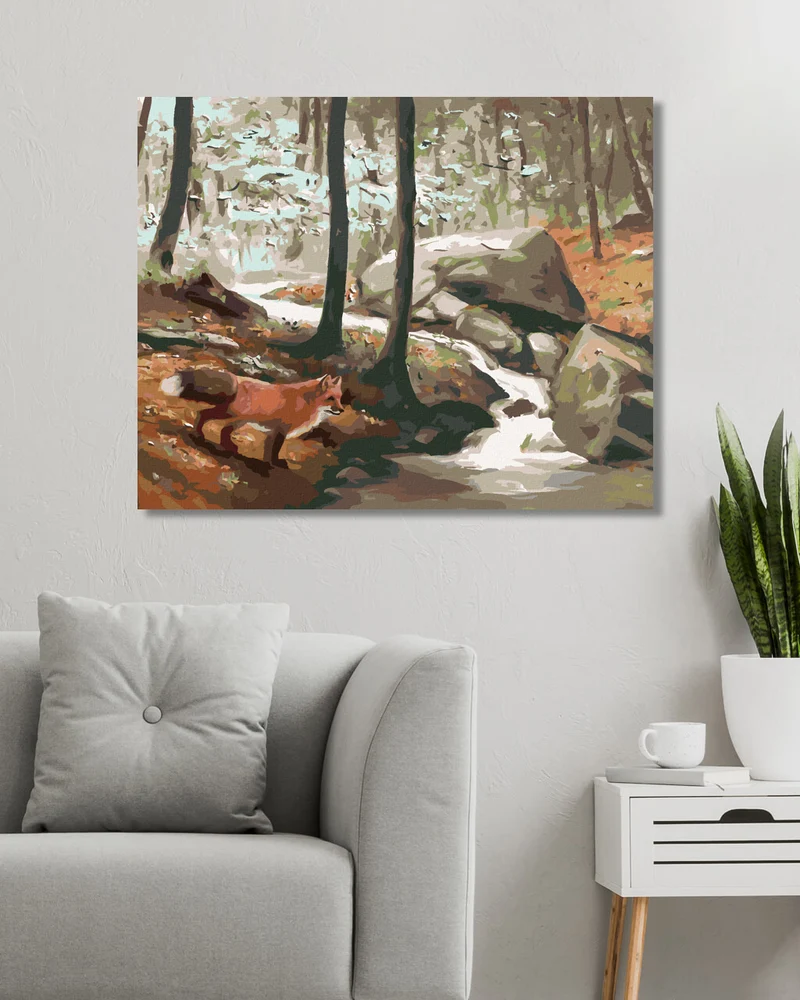 Diamond painting - FUCHS AM BACH (D. RUSTY RUST)
