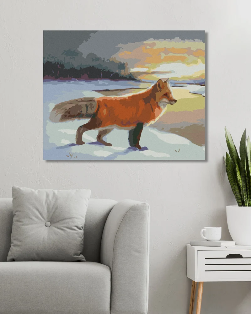 Diamond painting - FUCHS IM WINTER (D. RUSTY RUST)