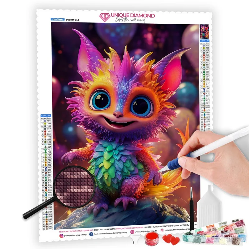 5D Diamond Painting – Happy Monster Nova