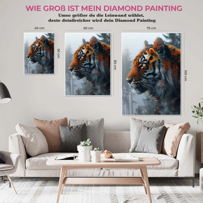 5D Diamond Painting – Forest Tiger