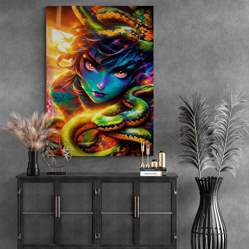 5D Diamond Painting – Schlangenbeschwörerin
