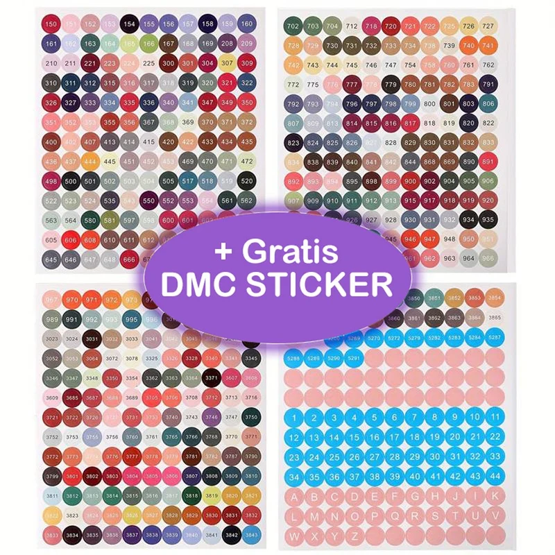 Diamond Painting Koffer Feder mit 60 Fächer