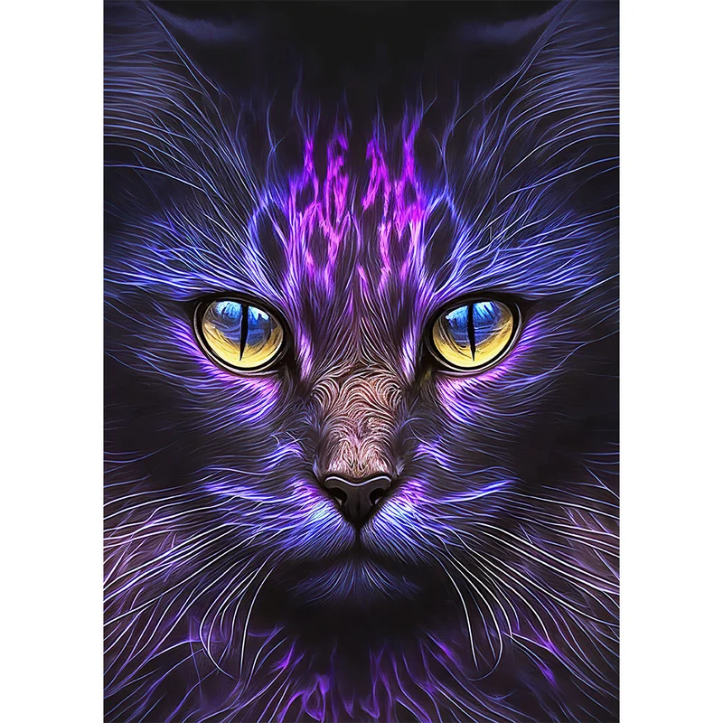 5D Diamond Painting – Magic Cat