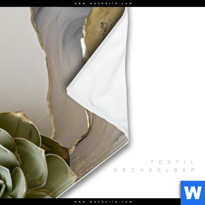 Wechselmotiv | Fluid Art - Sukkulentenblüten | Panorama
