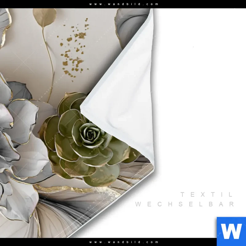 Wechselmotiv | Fluid Art - Sukkulentenblüten | Querformat