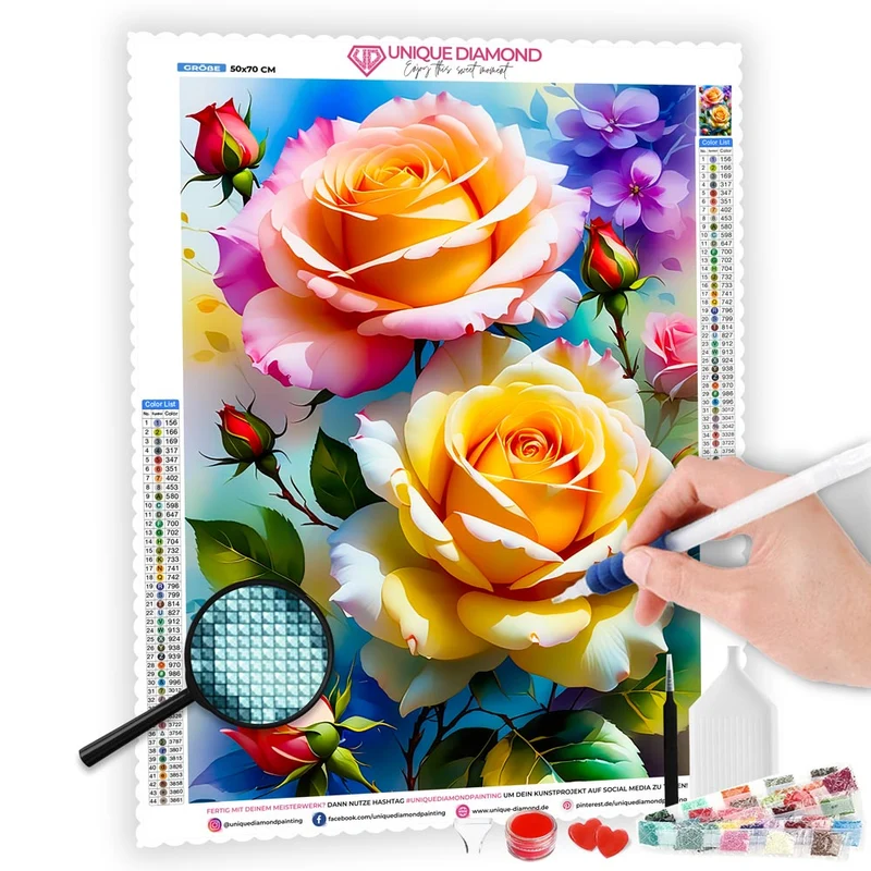 5D Diamond Painting – Rosen